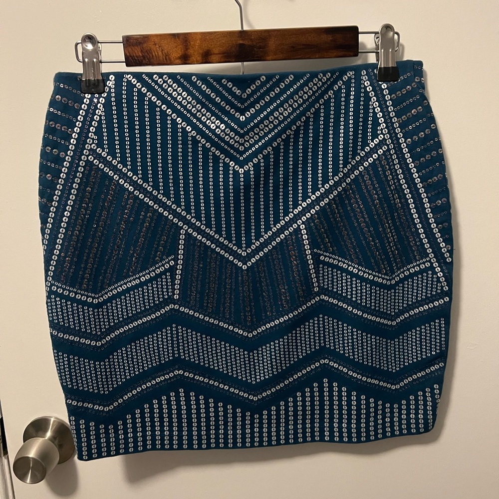 Express Sequin Mini Skirt - image 1